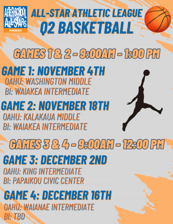 ASAL Basketball Schedule