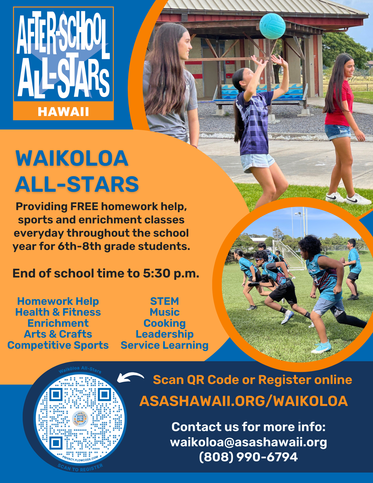 2025-2026 Registration Flyer - Waikoloa