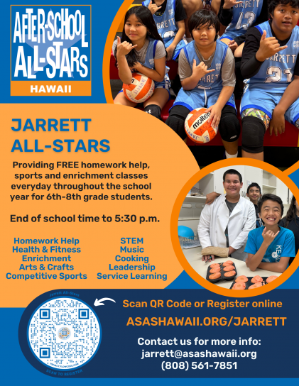 Jarrett Registration Flyer 25-26 Jarrett Registration Flyer 25-26