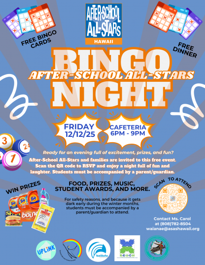 25-26 Q2 - Waianae - Q2 Hoike Flyer (121225)