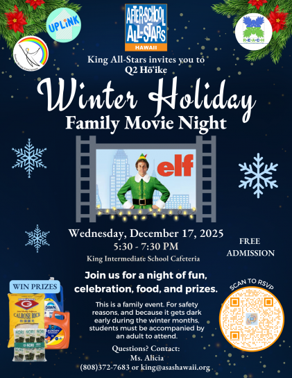 25-26 Q2 - King - Hōʻike Flyer (121725)