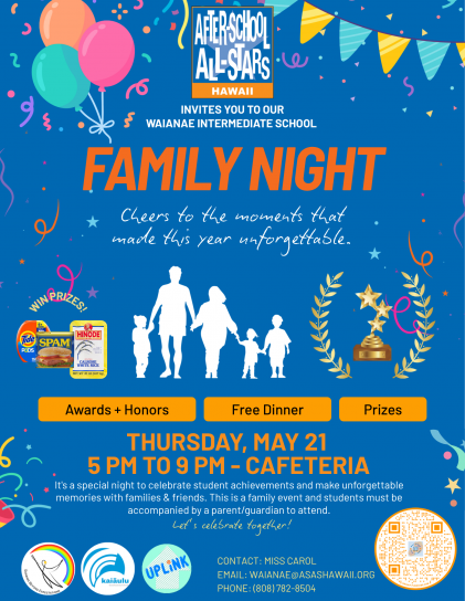 25-26 Q4 Waianae Hoike Flyer