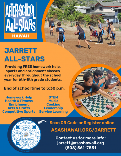 2026-2027 Registration Flyer - Jarrett